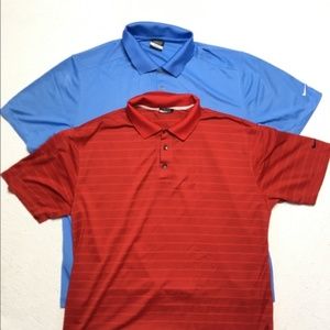 Nike Golf Dr Fit Polo Shirt Bundle Lot of 2
